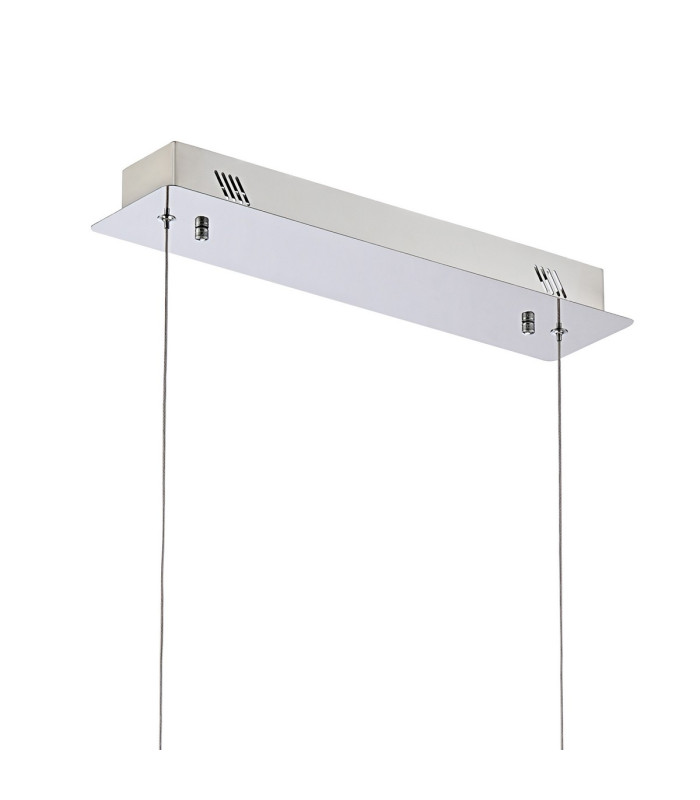 Bano Linear Dimmable Pendant 40W LED 4000K 4200lm Polished Chrome / Crystal Chain 3yrs Warranty-4