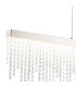 Bano Linear Dimmable Pendant 40W LED 4000K 4200lm Polished Chrome / Crystal Chain 3yrs Warranty-5