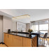 Bano Rectangular Dimmable Pendant 40W LED 4000K 4600lm French Gold / Crystal Chain 3yrs Warranty-3
