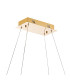 Bano Rectangular Dimmable Pendant 40W LED 4000K 4600lm French Gold / Crystal Chain 3yrs Warranty-5