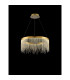 Bano Round Dimmable Pendant 29W LED 4000K 3500lm French Gold / Crystal Chain 3yrs Warranty-2