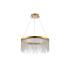 Bano Round Dimmable Pendant 29W LED 4000K 3500lm French Gold / Crystal Chain 3yrs Warranty-3