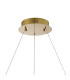 Bano Round Dimmable Pendant 29W LED 4000K 3500lm French Gold / Crystal Chain 3yrs Warranty-4