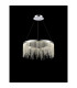 Bano Round Dimmable Pendant 29W LED 4000K 3500lm Polished Chrome / Crystal Chain 3yrs Warranty-2