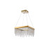 Bano Square Dimmable Pendant 29W LED 4000K 3400lm French Gold / Crystal Chain 3yrs Warranty-3