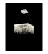 Bano Square Dimmable Pendant 29W LED 4000K 3400lm Polished Chrome / Crystal Chain 3yrs Warranty-2