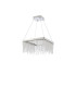 Bano Square Dimmable Pendant 29W LED 4000K 3400lm Polished Chrome / Crystal Chain 3yrs Warranty-3