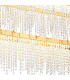 Bano Rectangular 2 Tier Dimmable Pendant 65W LED 4000K 5500lm French Gold / Crystal Chain 3yrs Warranty-5