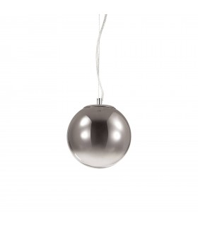 1 Light Globe Ceiling Pendant Chrome Shade - 1