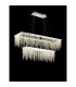 Bano Rectangular 2 Tier Dimmable Pendant 65W LED 4000K 5500lm Polished Chrome / Crystal Chain 3yrs Warranty-2