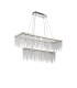Bano Rectangular 2 Tier Dimmable Pendant 65W LED 4000K 5500lm Polished Chrome / Crystal Chain 3yrs Warranty-3