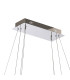 Bano Rectangular 2 Tier Dimmable Pendant 65W LED 4000K 5500lm Polished Chrome / Crystal Chain 3yrs Warranty-4