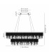 Bano Rectangular 2 Tier Dimmable Pendant 65W LED 4000K 5500lm Polished Chrome / Crystal Chain 3yrs Warranty-7