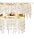 Bano Round 3 Tier Dimmable Pendant 90W LED 4000K 11300lm French Gold / Crystal Chain 3yrs Warranty-5