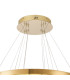 Bano Round 3 Tier Dimmable Pendant 90W LED 4000K 11300lm French Gold / Crystal Chain 3yrs Warranty-6