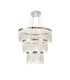Bano Round 3 Tier Dimmable Pendant 90W LED 4000K 11300lm Polished Chrome / Crystal Chain 3yrs Warranty-1