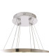 Bano Round 3 Tier Dimmable Pendant 90W LED 4000K 11300lm Polished Chrome / Crystal Chain 3yrs Warranty-6
