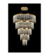 Bano Round 5 Tier Dimmable Pendant 150W LED 4000K 17500lm French Gold / Crystal Chain 3yrs Warranty Item Weight: 22.80kg-2