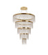 Bano Round 5 Tier Dimmable Pendant 150W LED 4000K 17500lm French Gold / Crystal Chain 3yrs Warranty Item Weight: 22.80kg-3
