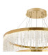 Bano Round 5 Tier Dimmable Pendant 150W LED 4000K 17500lm French Gold / Crystal Chain 3yrs Warranty Item Weight: 22.80kg-4