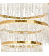 Bano Round 5 Tier Dimmable Pendant 150W LED 4000K 17500lm French Gold / Crystal Chain 3yrs Warranty Item Weight: 22.80kg-5