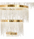 Bano Round 5 Tier Dimmable Pendant 150W LED 4000K 17500lm French Gold / Crystal Chain 3yrs Warranty Item Weight: 22.80kg-6