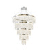 Bano Round 5 Tier Dimmable Pendant 150W LED 4000K 17500lm Polished Chrome / Crystal Chain 3yrs Warranty Item Weight: 22.80kg-1