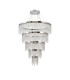 Bano Round 5 Tier Dimmable Pendant 150W LED 4000K 17500lm Polished Chrome / Crystal Chain 3yrs Warranty Item Weight: 22.80kg-3