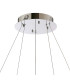 Bano Round 2 Tier Dimmable Pendant 47W LED 4000K 4700lm Polished Chrome / Crystal Chain 3yrs Warranty-4