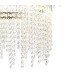 Bano Round 2 Tier Dimmable Pendant 47W LED 4000K 4700lm Polished Chrome / Crystal Chain 3yrs Warranty-6