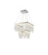 Bano Square 2 Tier Dimmable Pendant 47W LED 4000K 5000lm Polished Chrome / Crystal Chain 3yrs Warranty-1