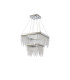 Bano Square 2 Tier Dimmable Pendant 47W LED 4000K 5000lm Polished Chrome / Crystal Chain 3yrs Warranty-3