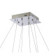 Bano Square 2 Tier Dimmable Pendant 47W LED 4000K 5000lm Polished Chrome / Crystal Chain 3yrs Warranty-4