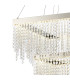 Bano Square 2 Tier Dimmable Pendant 47W LED 4000K 5000lm Polished Chrome / Crystal Chain 3yrs Warranty-5