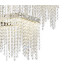Bano Square 2 Tier Dimmable Pendant 47W LED 4000K 5000lm Polished Chrome / Crystal Chain 3yrs Warranty-6
