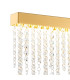 Bano Large Dimmable Wall Light 12W LED 4000K 1460lm French Gold / Crystal Chain 3yrs Warranty-4
