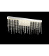 Bano Large Dimmable Wall Light 12W LED 4000K 1460lm Polished Chrome / Crystal Chain 3yrs Warranty-2