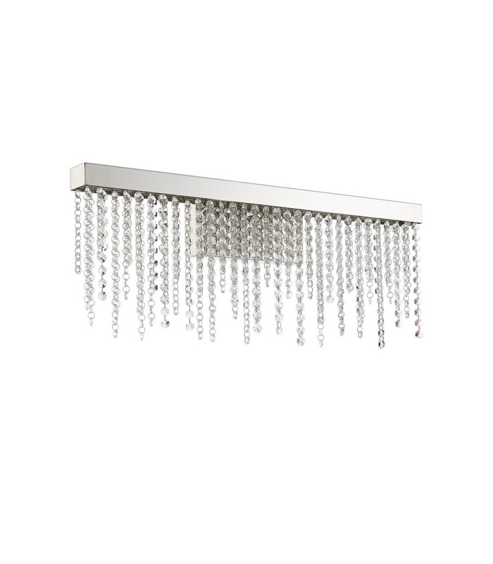 Bano Large Dimmable Wall Light 12W LED 4000K 1460lm Polished Chrome / Crystal Chain 3yrs Warranty-3