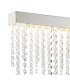 Bano Large Dimmable Wall Light 12W LED 4000K 1460lm Polished Chrome / Crystal Chain 3yrs Warranty-4