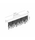Bano Large Dimmable Wall Light 12W LED 4000K 1460lm Polished Chrome / Crystal Chain 3yrs Warranty-7