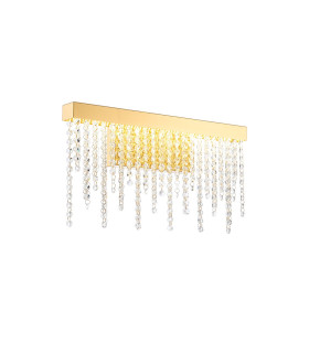 Bano Medium Dimmable Wall Light 9W LED 4000K 1160lm French Gold / Crystal Chain 3yrs Warranty-1