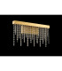 Bano Medium Dimmable Wall Light 9W LED 4000K 1160lm French Gold / Crystal Chain 3yrs Warranty-6