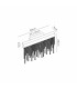 Bano Medium Dimmable Wall Light 9W LED 4000K 1160lm French Gold / Crystal Chain 3yrs Warranty-7