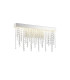Bano Medium Dimmable Wall Light 9W LED 4000K 1160lm Polished Chrome / Crystal Chain 3yrs Warranty-1