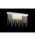 Bano Medium Dimmable Wall Light 9W LED 4000K 1160lm Polished Chrome / Crystal Chain 3yrs Warranty-2
