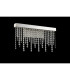 Bano Medium Dimmable Wall Light 9W LED 4000K 1160lm Polished Chrome / Crystal Chain 3yrs Warranty-6