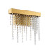 Bano Small Dimmable Wall Light 6W LED 4000K 660lm French Gold / Crystal Chain 3yrs Warranty-3
