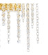 Bano Small Dimmable Wall Light 6W LED 4000K 660lm French Gold / Crystal Chain 3yrs Warranty-5