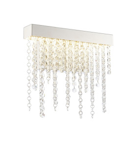 Bano Small Dimmable Wall Light 6W LED 4000K 660lm Polished Chrome / Crystal Chain 3yrs Warranty-1