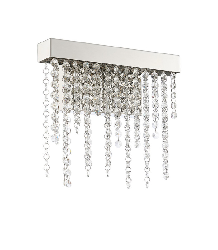 Bano Small Dimmable Wall Light 6W LED 4000K 660lm Polished Chrome / Crystal Chain 3yrs Warranty-3